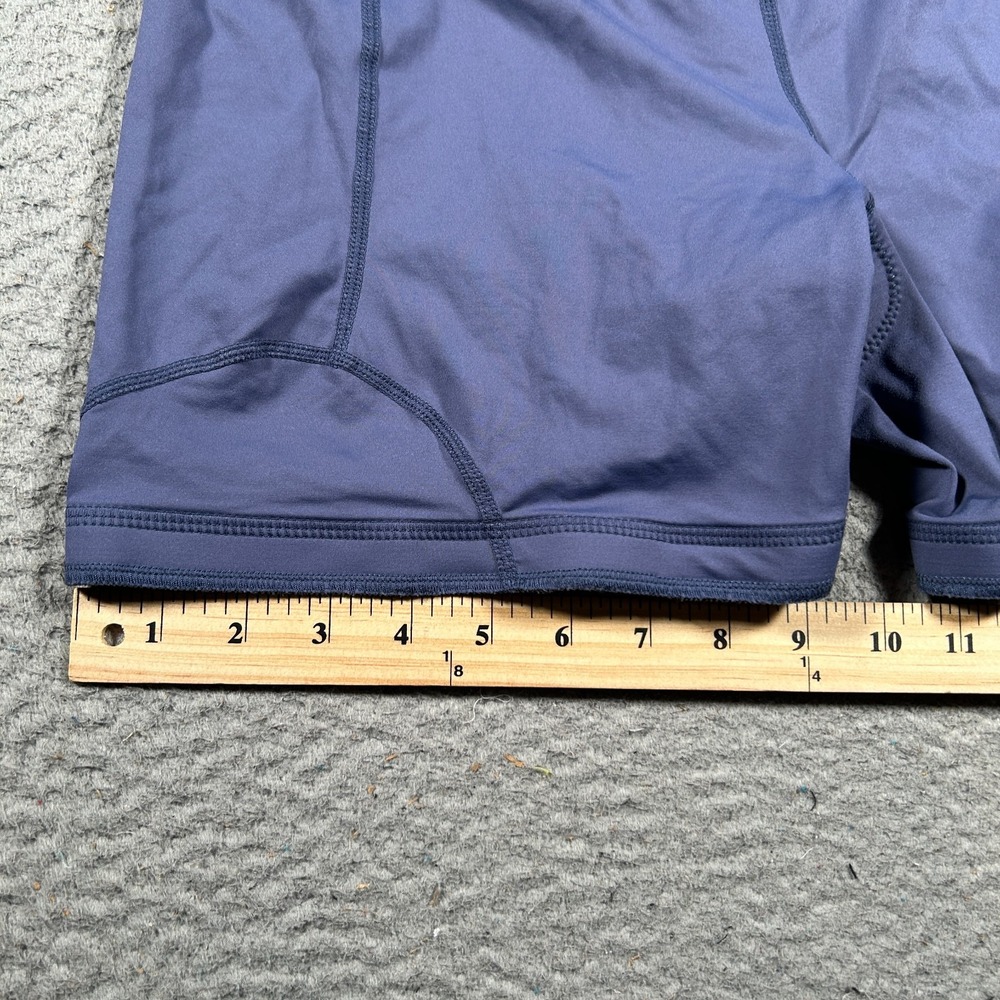 Lululemon Wet Dry Warm Shorts Womens 28x3" Blue‎ Drawstring Padded Cycling? - Picture 8 of 9